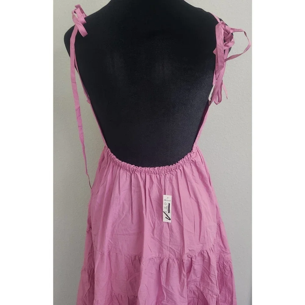 NWT Madewell Sidonie Poplin Maxi Dress in Shaded Pink Size XS - Picture 8 of 10